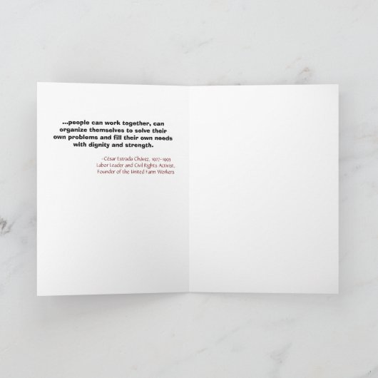 C. Chavez カード (内部)