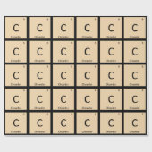 C - Chowder Chemistry周期表記号 ラッピングペーパー (フラット)