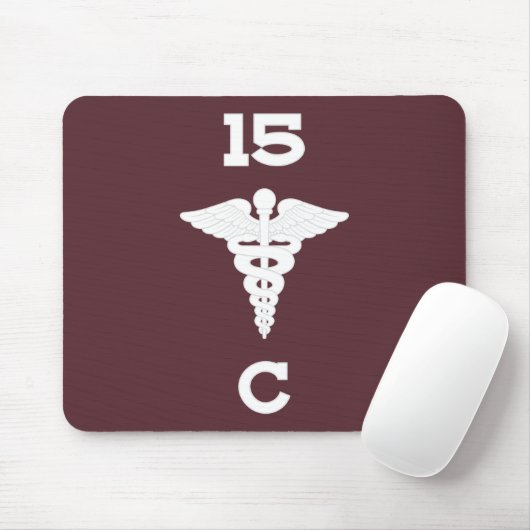 C Co 15th BSB Guidon マウスパッド (マウス)