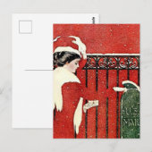 C Coles Phillips「クリスマスカードの郵便」 ポストカード (正面/裏面)