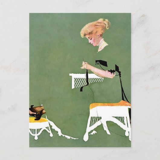 C Coles Phillips「ホーム・タイズ」フェイドアウェイ・ガール ポストカード (正面)