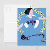 C Coles Phillips「困ったおもちゃ」フェードアウェイガール ポストカード (正面/裏面)