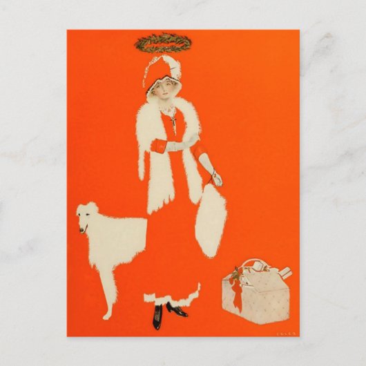 C Coles Phillips「現代の聖女」フェードアウェイ・ガール ポストカード (正面)