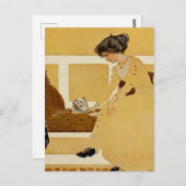 C Coles Phillips 'Fadeaway Girl' "Discarding" ポストカード (正面/裏面)