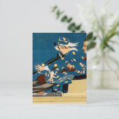 C Coles Phillips Hosiery Ad inヴィンテージ・ロードスター ポストカード (スタンド正面)