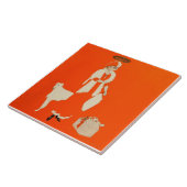 C Coles Phillips "Present Day Saint" Fadeway Girl タイル (側面)