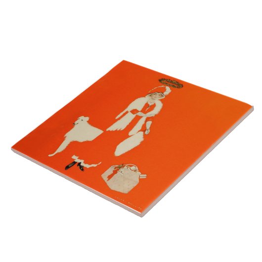 C Coles Phillips "Present Day Saint" Fadeway Girl タイル (側面)