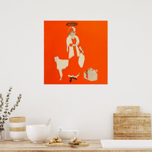 C Coles Phillips "Present Day Saint" Fadeway Girl ポスター (キッチン)