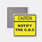 C.D.C.に通知 マグネット (正面/裏面)