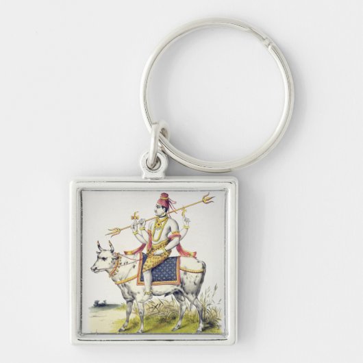 C. de Motte (1785-183が刻むIshanaかShiva キーホルダー (正面)