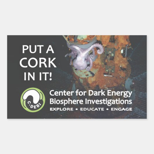 C-DEBIステッカー – コルクを入れる 長方形シール (正面)