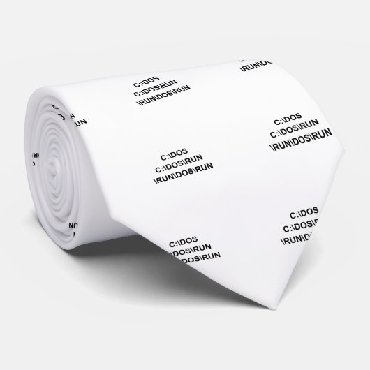 C DOSはTシャツ3XLのおもしろいなオタクのおたくのプログラミングを走ります ネクタイ (ロール)
