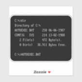 C:\> DOSプロンプトのコマンドライン シール (シート)