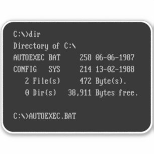 C:\> DOSプロンプトのコマンドライン シール