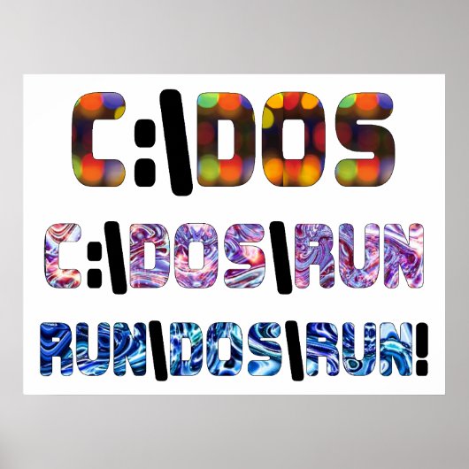 C:\DOS\RUN ポスター (正面)