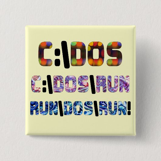 C:\DOS\RUN 缶バッジ (正面)