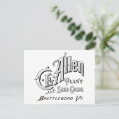 C.E.アレン·プラント&シード·ガイド1894はがき ポストカード (スタンド正面)