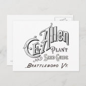 C.E.アレン·プラント&シード·ガイド1894はがき ポストカード (正面/裏面)