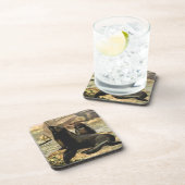 C.E.スワンによるヴィンテージのカリフォルニアアシカ コースター (右側)