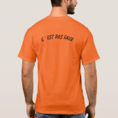 C EST PAS FAUX Tシャツ (裏面)