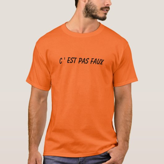 C EST PAS FAUX Tシャツ (正面)