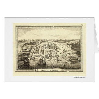 C.F. Fritzsch 1755年著ドミニカ共和国の地図