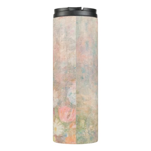 C Floral Monogram Letter Custom Name タンブラー (裏面)