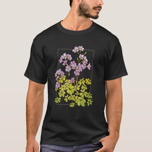 C Flower Wildflower Wood Sorrel Blossoms Tシャツ (正面)