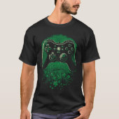 C Gaming Controller Irish Gamer St Patrick´s Day Tシャツ (正面)