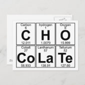 C-H-O-Co-La-Te （チョコレート） – フル ポストカード (正面/裏面)