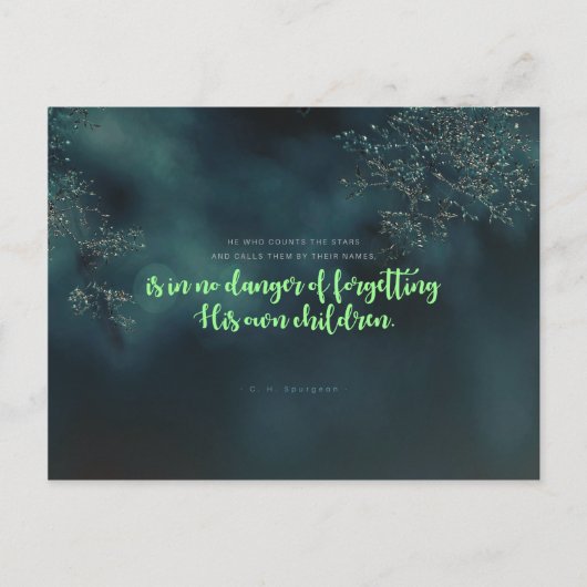 C. H. Spurgeon – 星を数える人 ポストカード (正面)