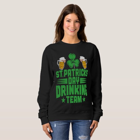 C  Irish St Patrick's Day Drinking Team スウェットシャツ (正面フル)