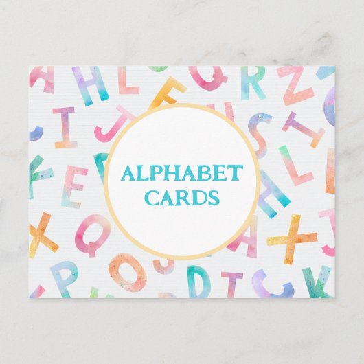 C is for Cat - Alphabet Flash Card ポストカード (裏面)