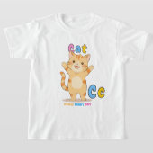 「C is for Cat」 Alphabet Tee – 日々成長 Tシャツ (レイダウン)