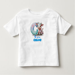 C is for Chloe –Personalized Kids’ T-Shirt with C トドラーTシャツ