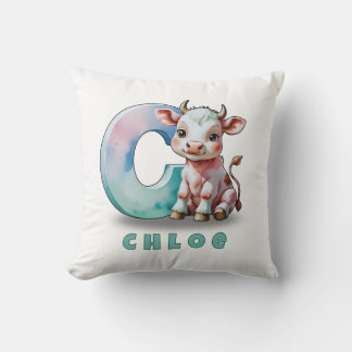 C is for Cow – 赤ちゃん用スローピロー クッション