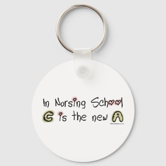 C is the new A in Nursing School キーホルダー (正面)