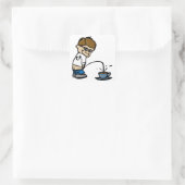 C# Kidステッカー（カラー） スクエアシール (バッグ)