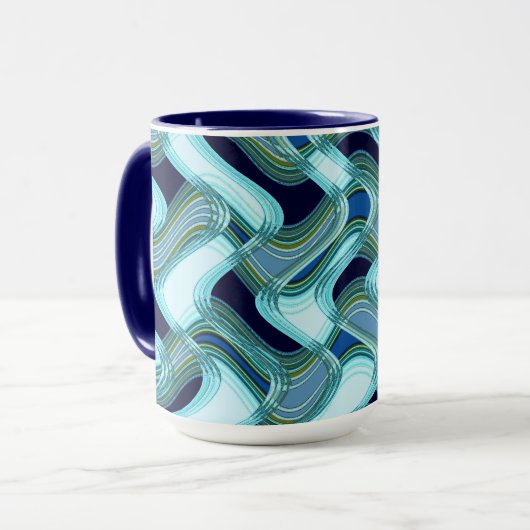 C.L.ブラウン著ペントハウス及び舗装のコンボのマグ マグカップ (正面左)