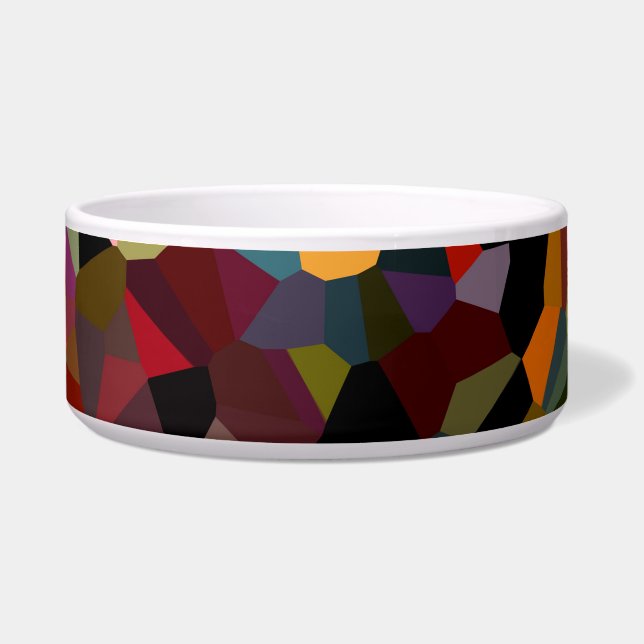 C.L.ブラウン著マリシャスの陶磁器のペットボウル ボウル (正面)