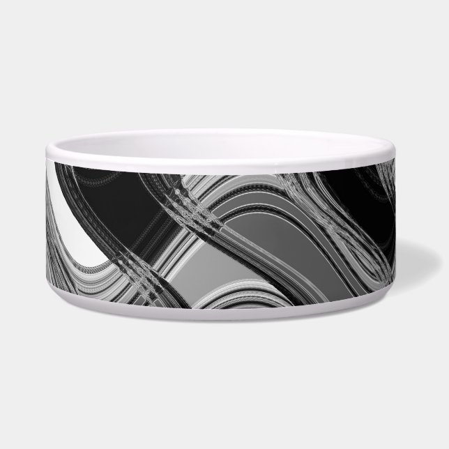 C.L.ブラウン著水星及びクロテンの陶磁器のペットボウル ボウル (正面)