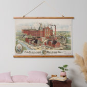 C.L. Centrivre Brewing Company工場建物。 吊り下げ型タペストリー (寝室)