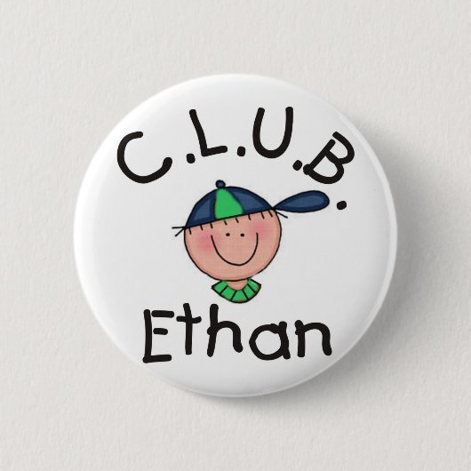 C.L.U.B. Ethan円形Pin 缶バッジ (正面)