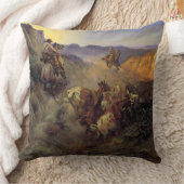 C Mラッセルザスリック耳ヴィンテージ西カウボーイ クッション (ブランケット)