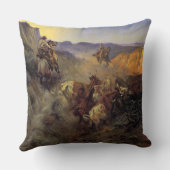 C Mラッセルザスリック耳ヴィンテージ西カウボーイ クッション (裏面)