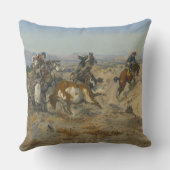 C.Mラッセルトラブルにヴィンテージ西カウボーイ クッション (裏面)