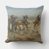 C.Mラッセルトラブルにヴィンテージ西カウボーイ クッション (正面)