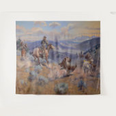 C Mラッセルループスウィフトウマーズヴィンテージ西部 タペストリー (正面(横))