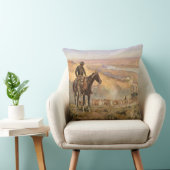 C Mラッセルワゴンボスヴィンテージ西カウボーイ クッション (椅子)