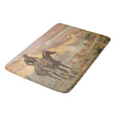 C Mラッセルワゴンボスヴィンテージ西カウボーイ バスマット (アングル)